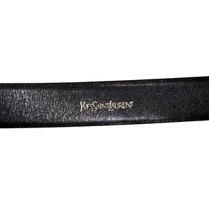 vintage YVES SAINT LAURENT black leather belt