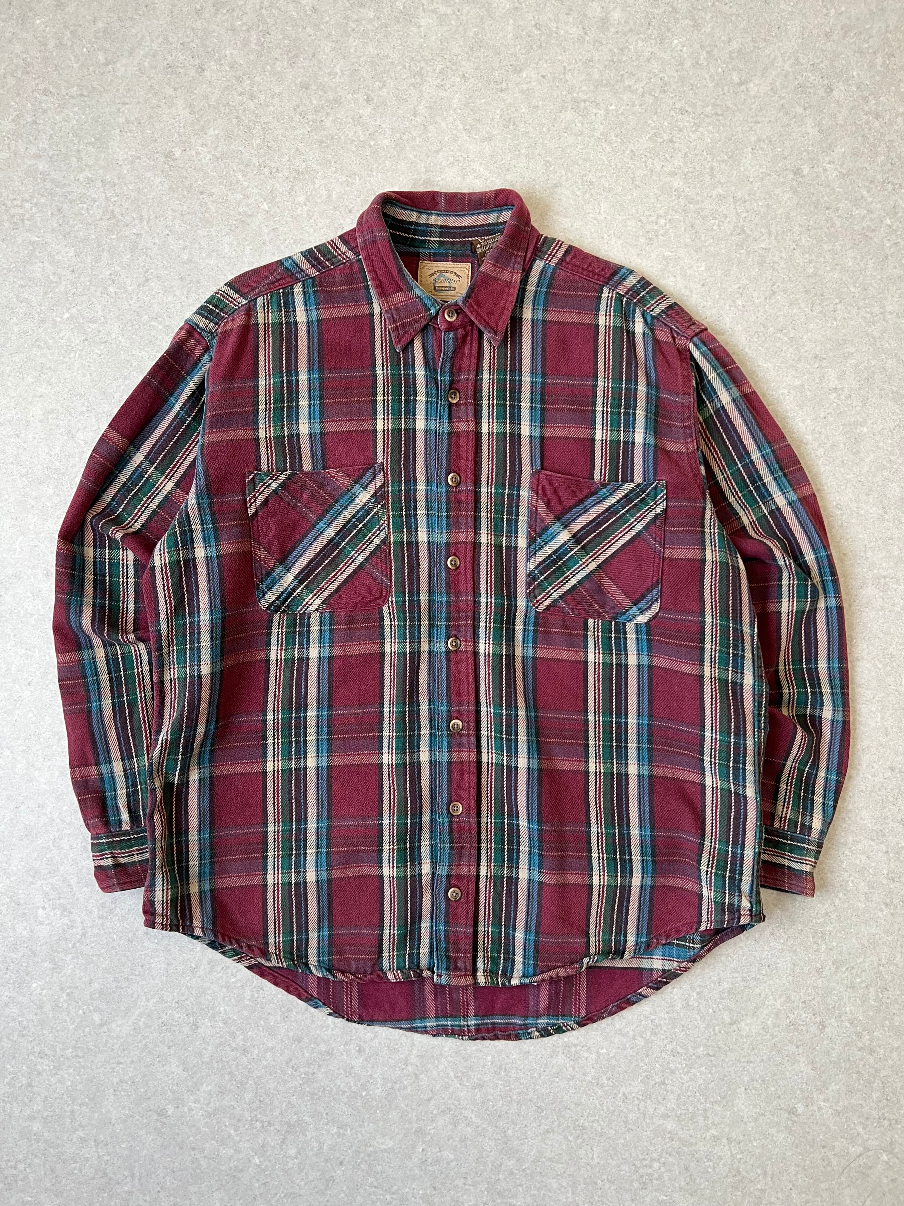 90s bitch skateboards Plaid Flannel Zipup Shirt / ビッチスケート