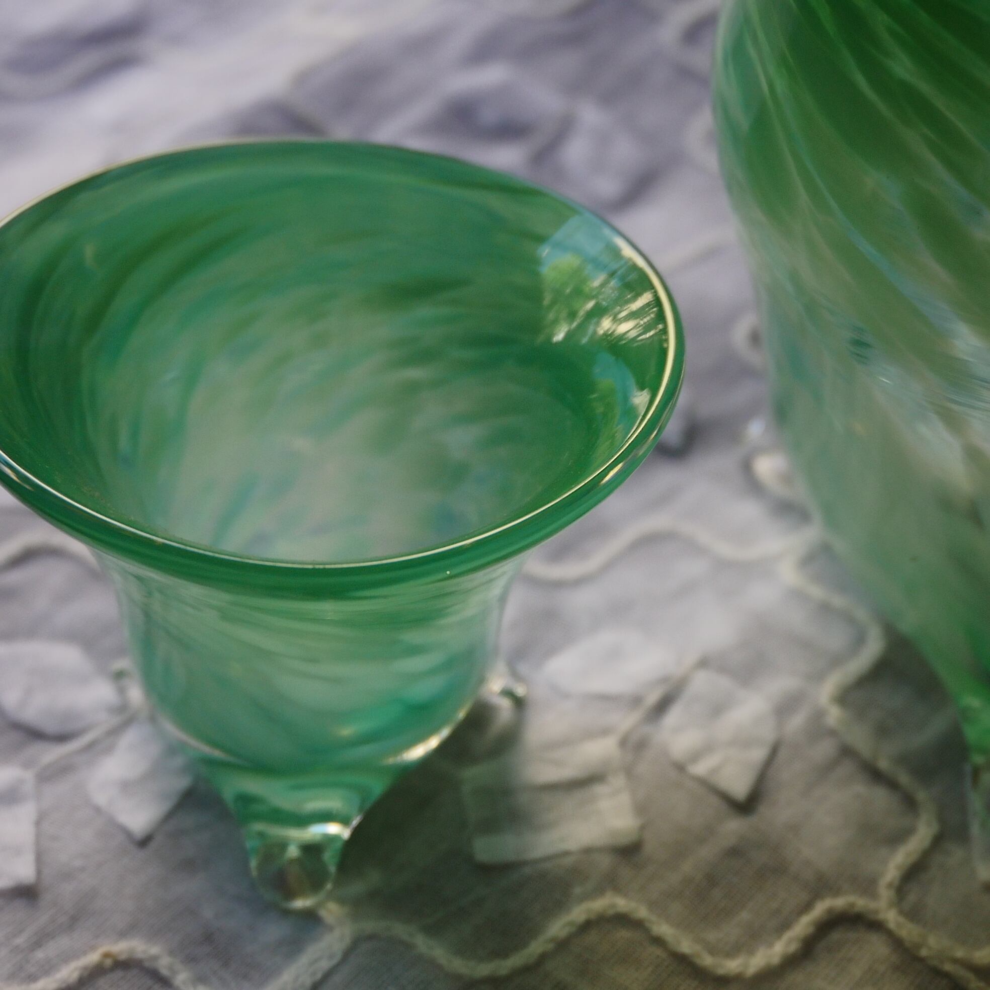 25夏】足付きぐい呑（120cc）翠風のしずく | TSUNE;田中恒子の器