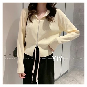 ダブルジップニットパーカー　AJ111-9039