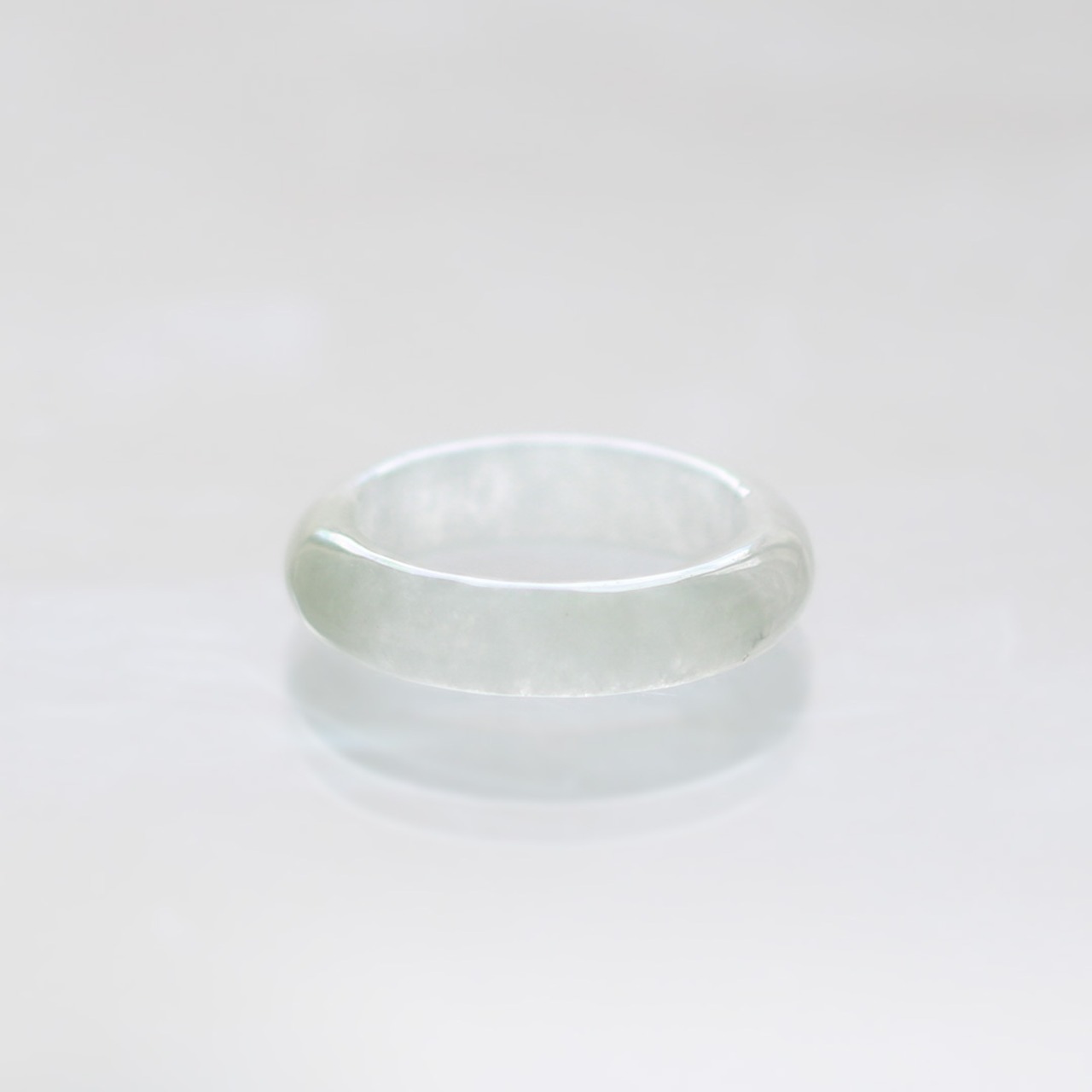 【13号】氷翡翠くり抜き甲丸リング A貨翡翠 jd_rg2152