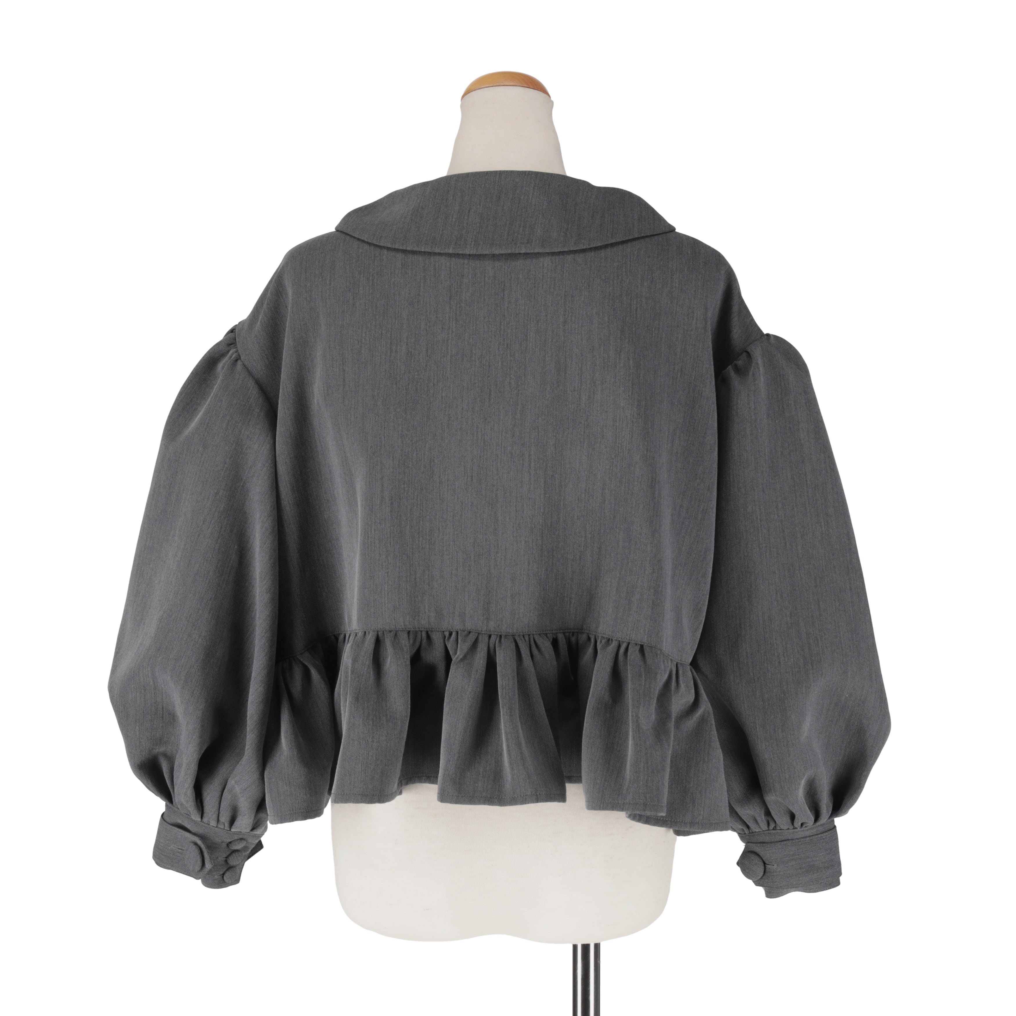 リボンカラージャケット　GRAY