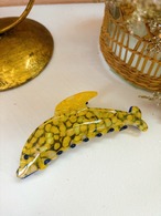 バイカラー イルカのヘアクリップ