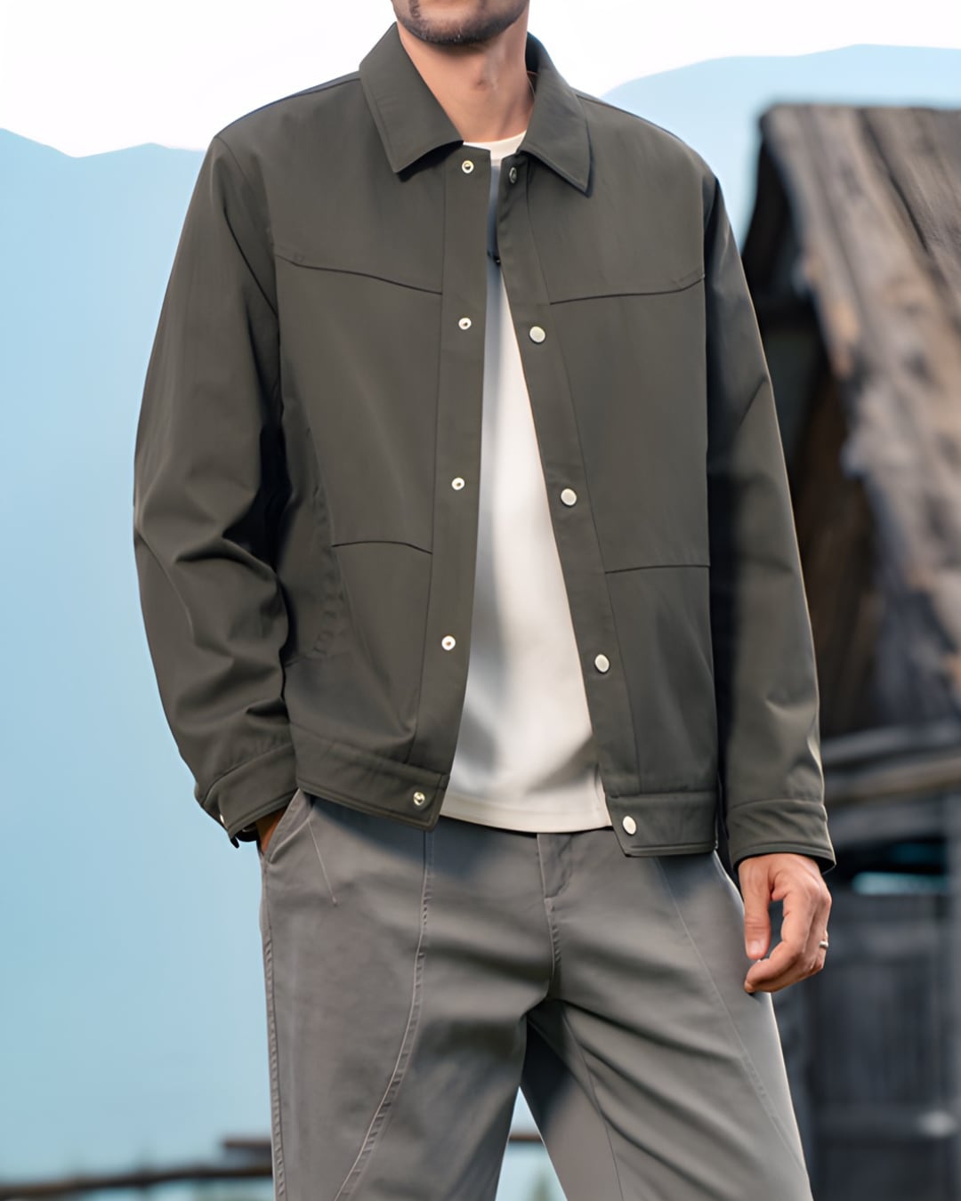 スタンダード ボタンジャケット 5色 E0145