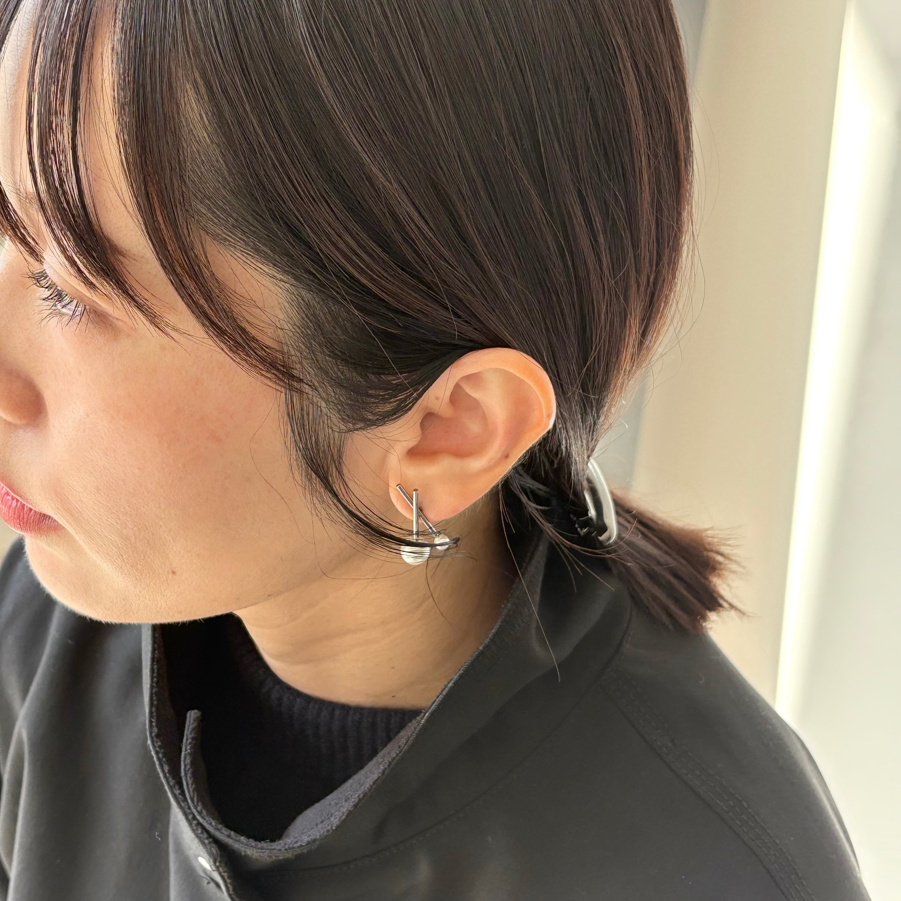 パールクロスピアス【acc250802-z】メール便送料無料/ネコポス発送05