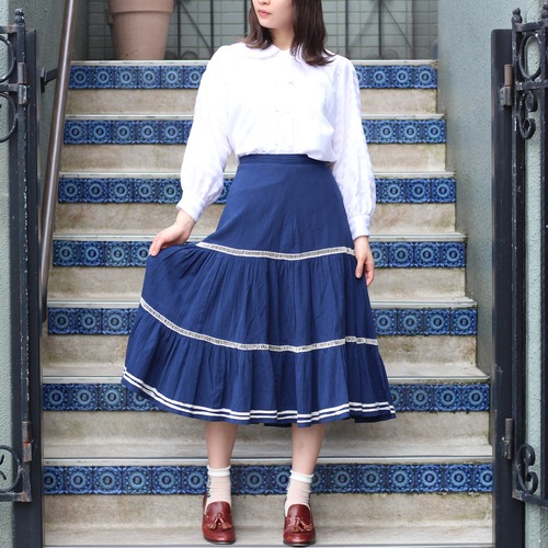 EU VINTAGE DESIGN LONG SKIRT/ヨーロッパ古着デザインロングスカート