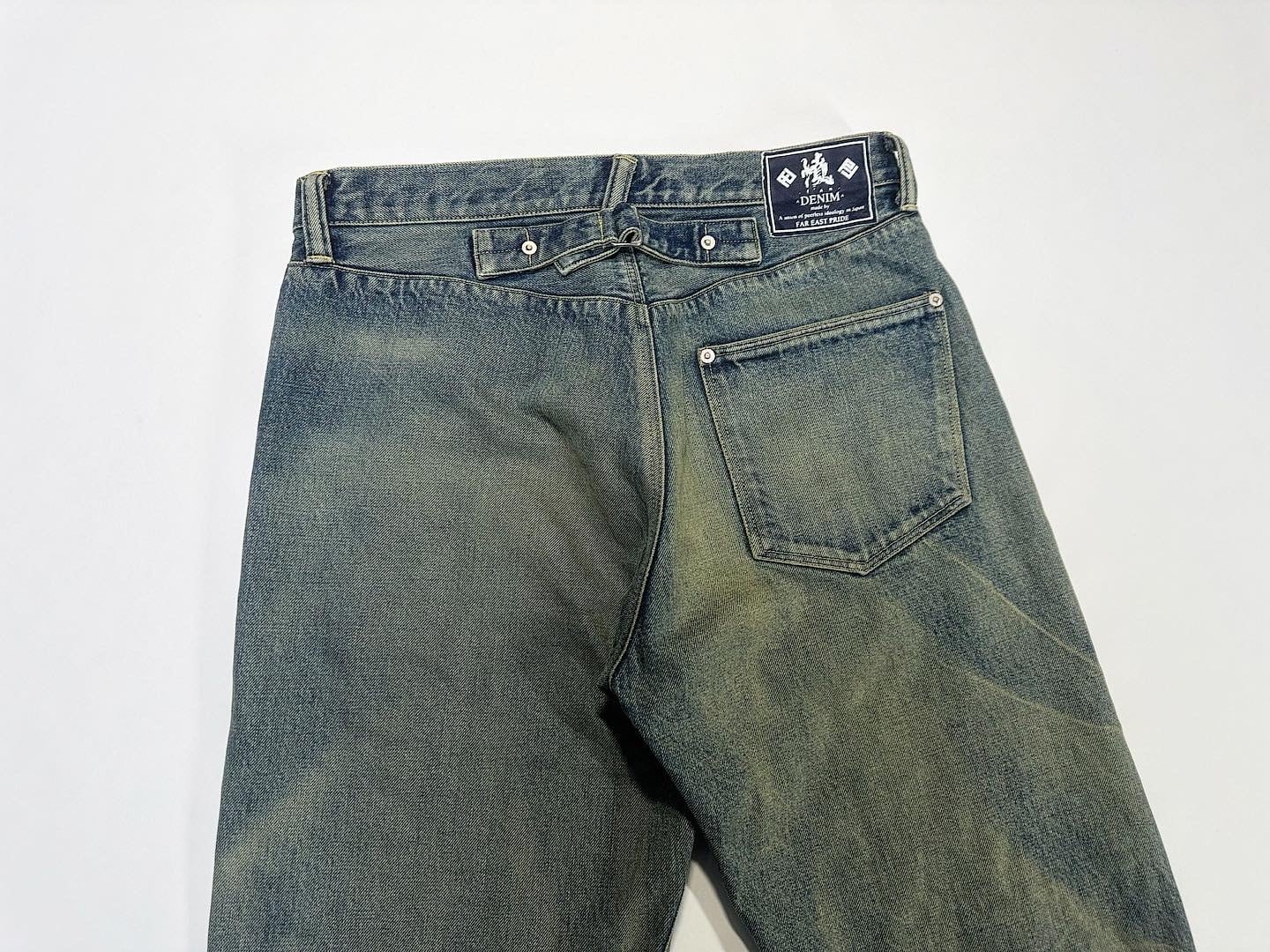 23SS 【憤 -fˈʌn-】DENIM Jeans Nevada Cinch Buckle Used 5P 23SS 【憤 -fˈʌn-】DENIM Jeans Nevada Cinch Buckle Used 5P