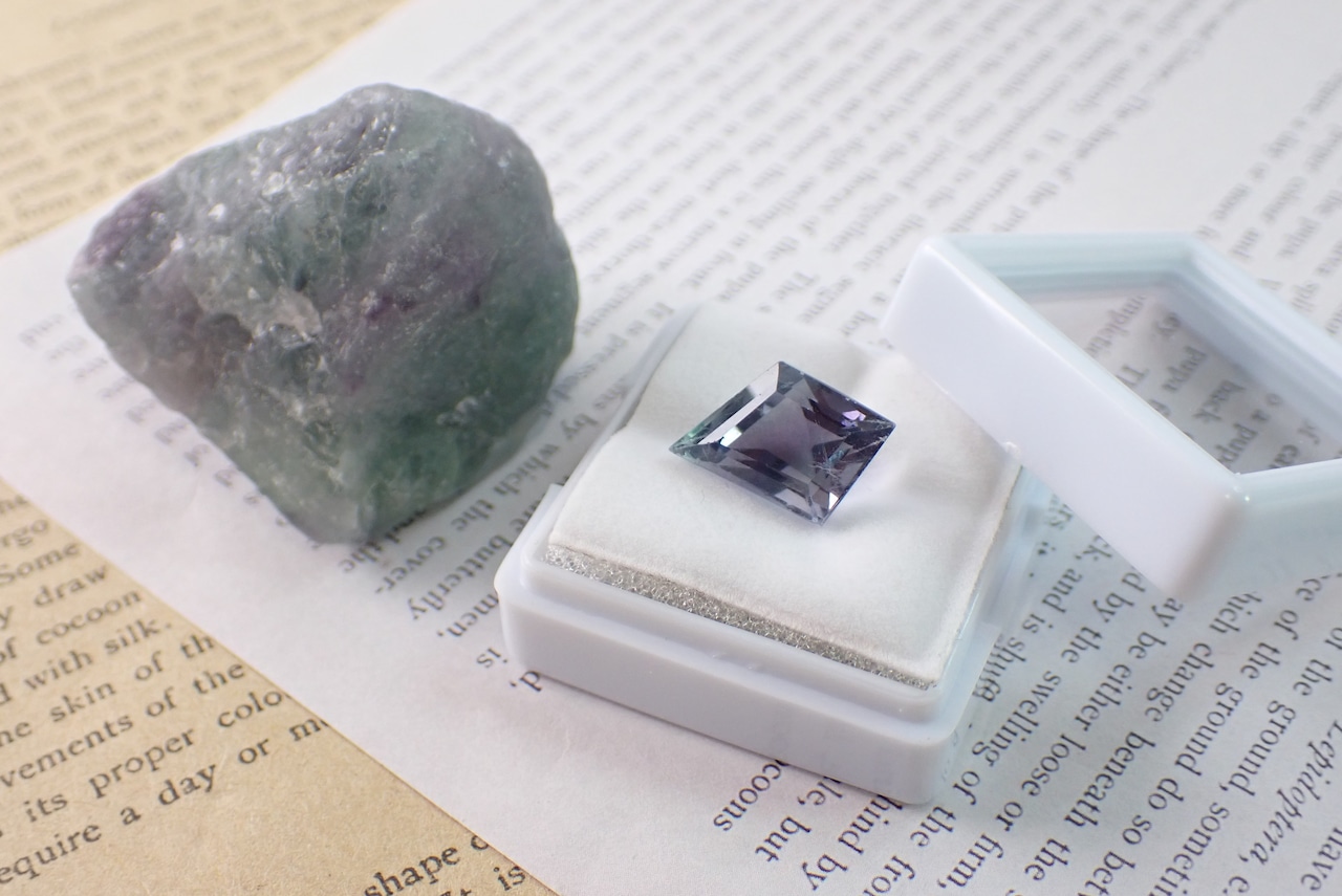 【原石セット】フローライト　5.35ct/184.24ct 　[C1‐539]