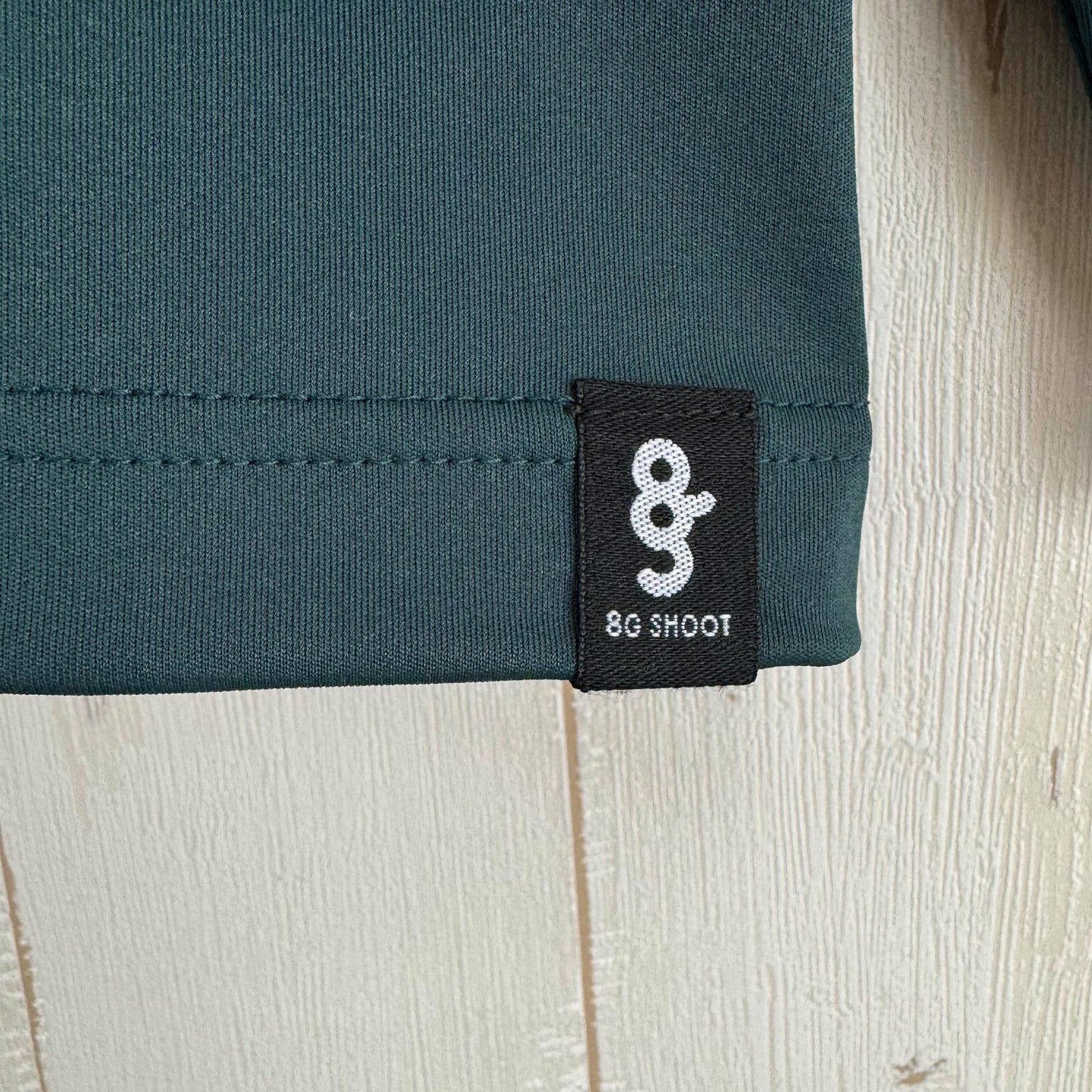 LOGO PRINT MOCK NECK L/S TEE -GREEN / BLACK- | 8G SHOOT WEBSTORE