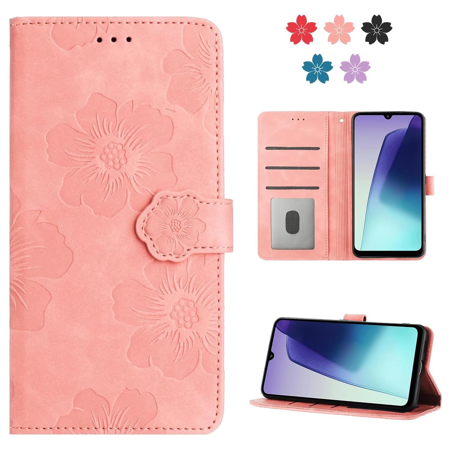 CASAFUNY 向けの Google Pixel 10a ケース 手帳型 人気 ピクセル10a ケース 手帳型 おしゃれ かわいい 美しい桜の柄 携帯カバー 適用 googleピクセル10a スマホケース 耐衝撃 本革レザー お洒落 カバー 用の pixel10Aケース 財布型 スマホカバー 軽量 カード収納 マグネット式 スタンド機能(ピンク)