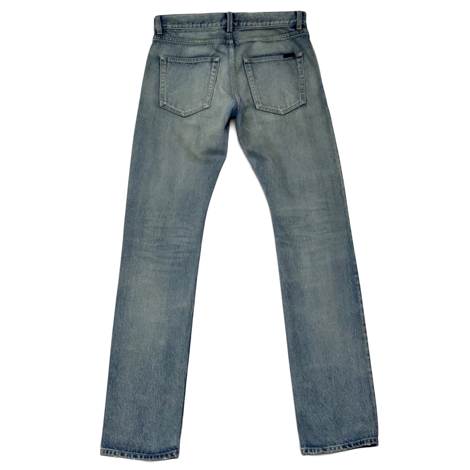 SAINT LAURENT PARIS スキニーフィット ジーンズ コットン ブルー サン