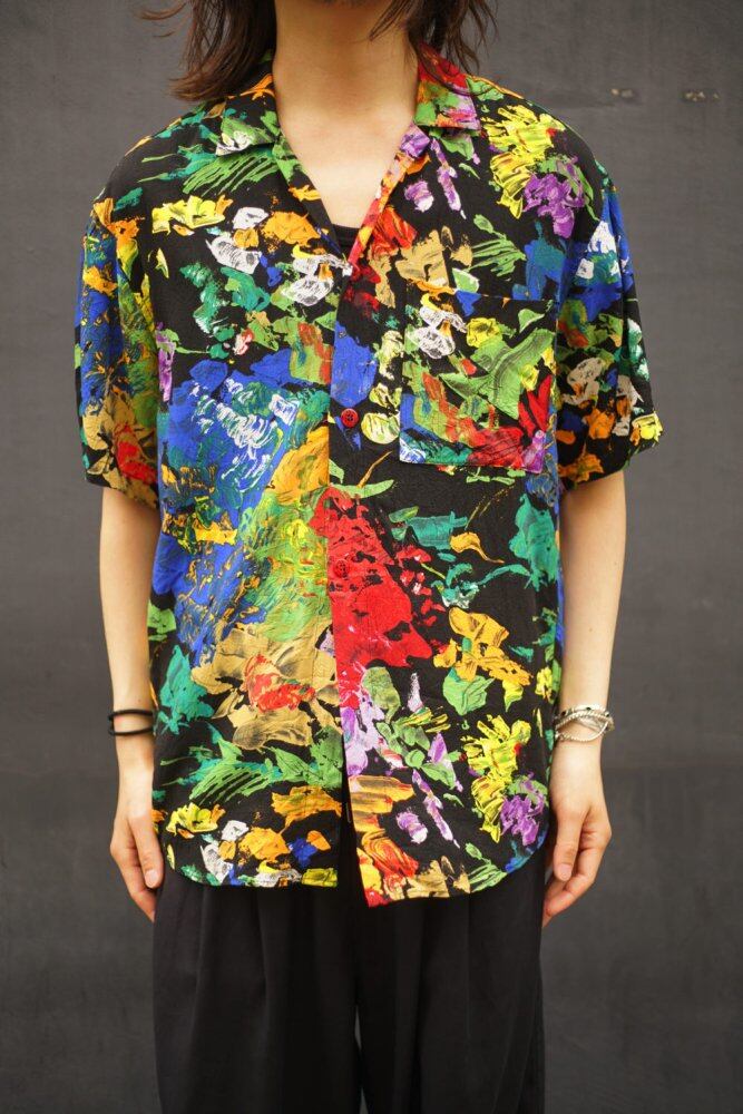 JAMS WORLD - Made In USA] Vintage Rayon Hawaiian Shirt [1990s