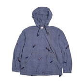 Karl Helmut カールヘルム ハーフジップ プルオーバー パーカー パープルブルー/アノラック