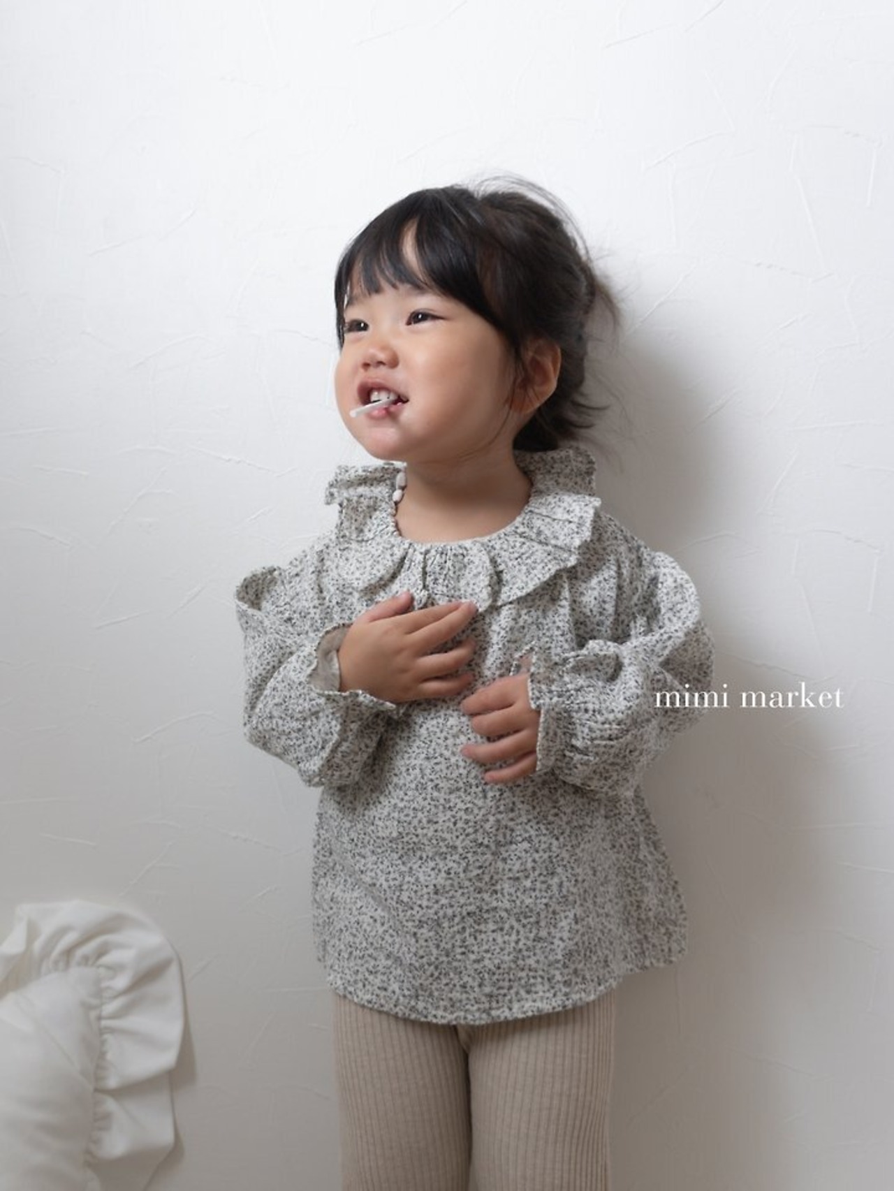 【取寄/韓国直送】mimimarket 26/AU フリルカラーブラウス｜秋服｜韓国子供服