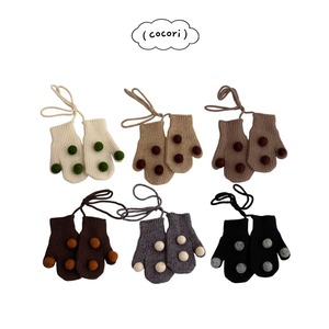 【予約/特典】cocori / Pom-pom knit gloves