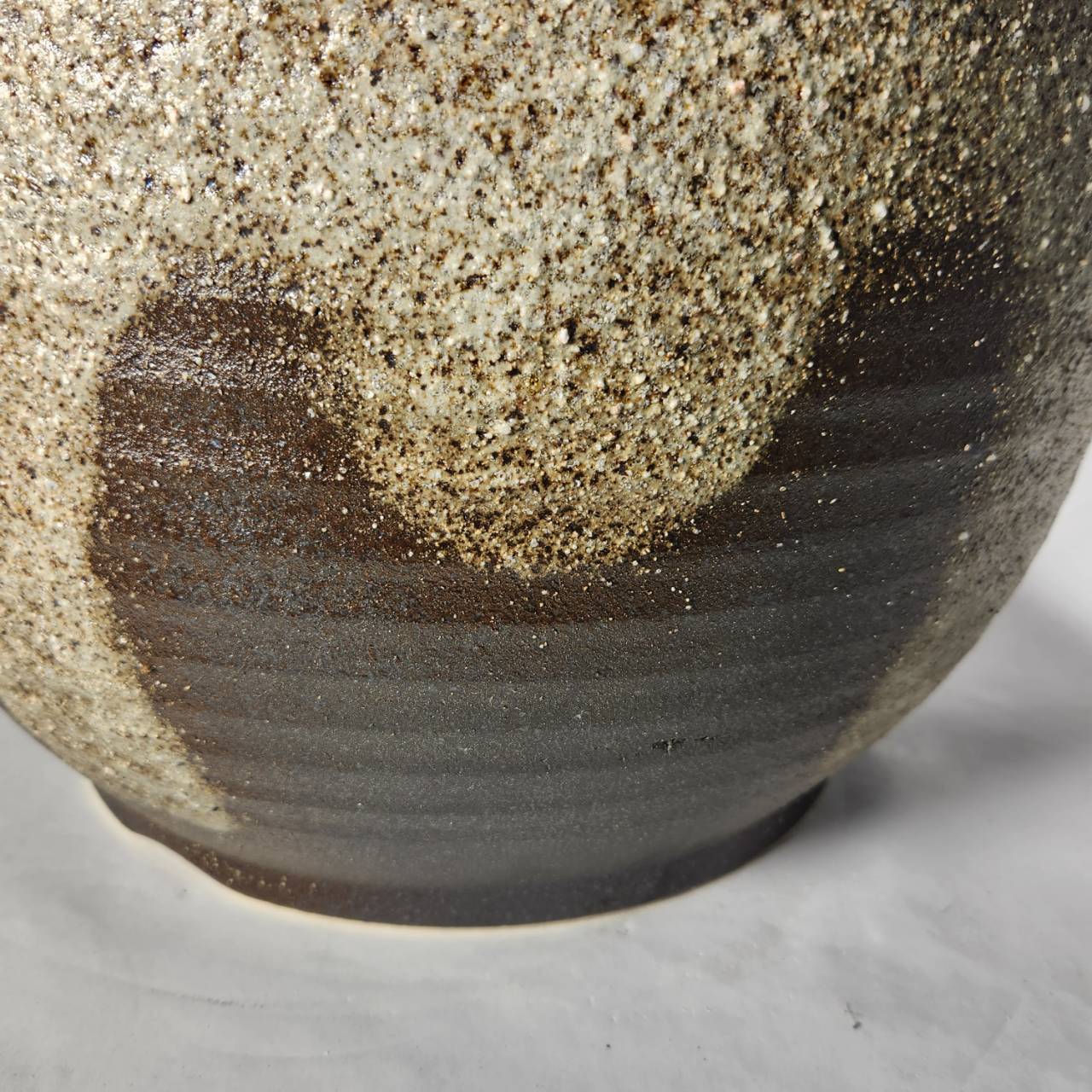 灰釉千段水鉢 15号／睡蓮鉢（信楽焼き・陶器・水鉢・めだか鉢・メダカ