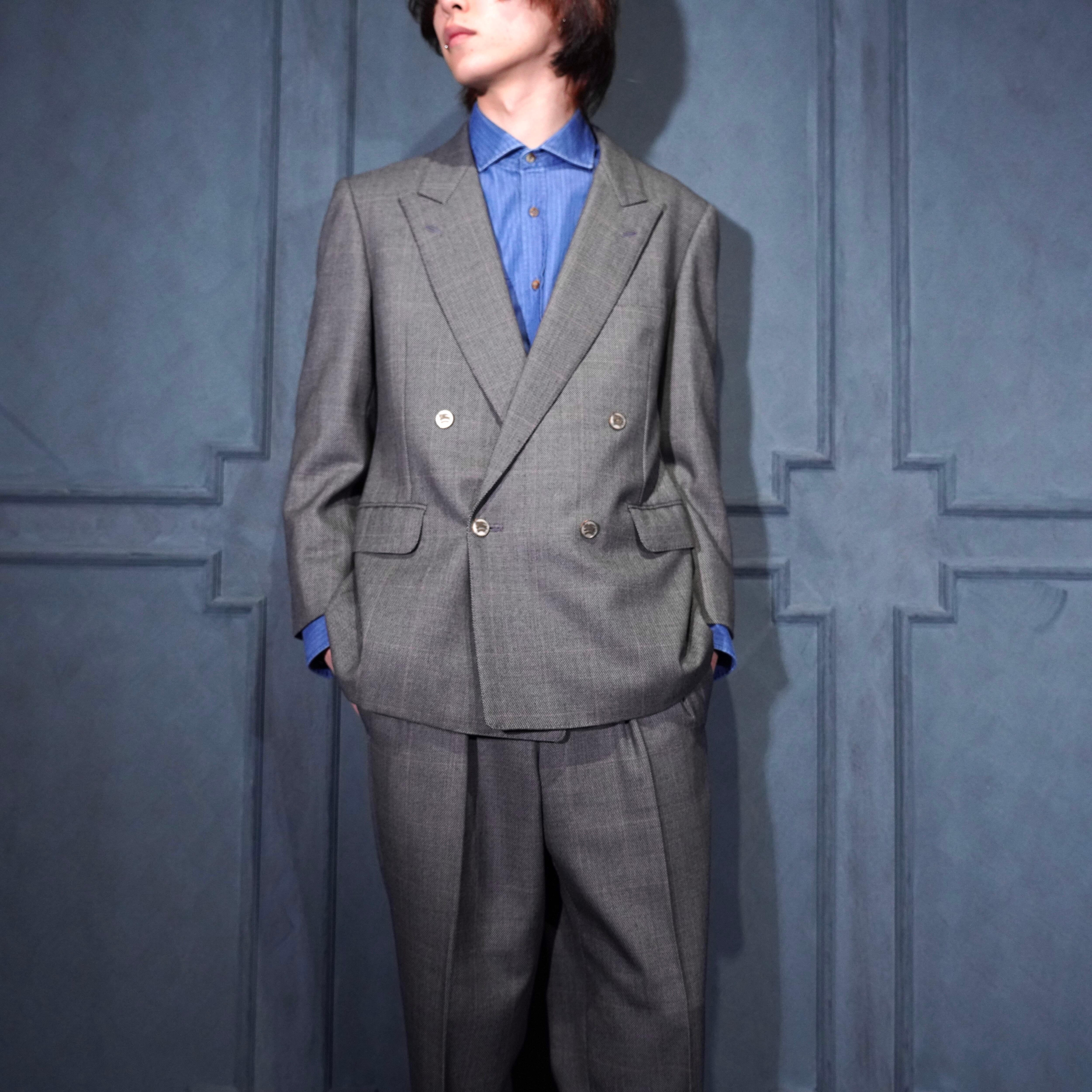 Burberrys HORSE BUTTON DOUBLE DESIGN WOOL SET UP SUIT/バーバリーズ