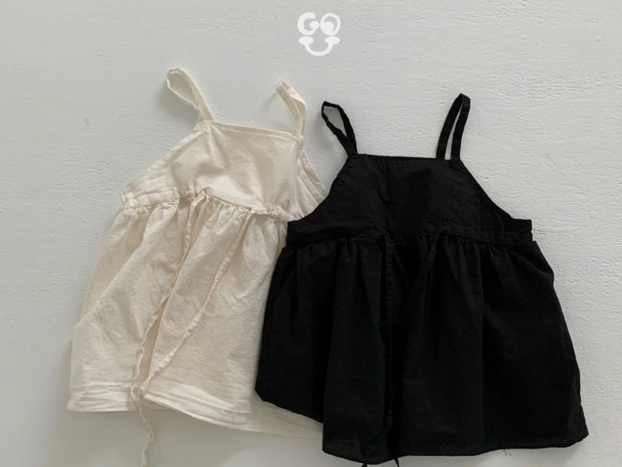 【GO.U】エアリーレイヤードワンピース black 90〜140cm 240207go - 10