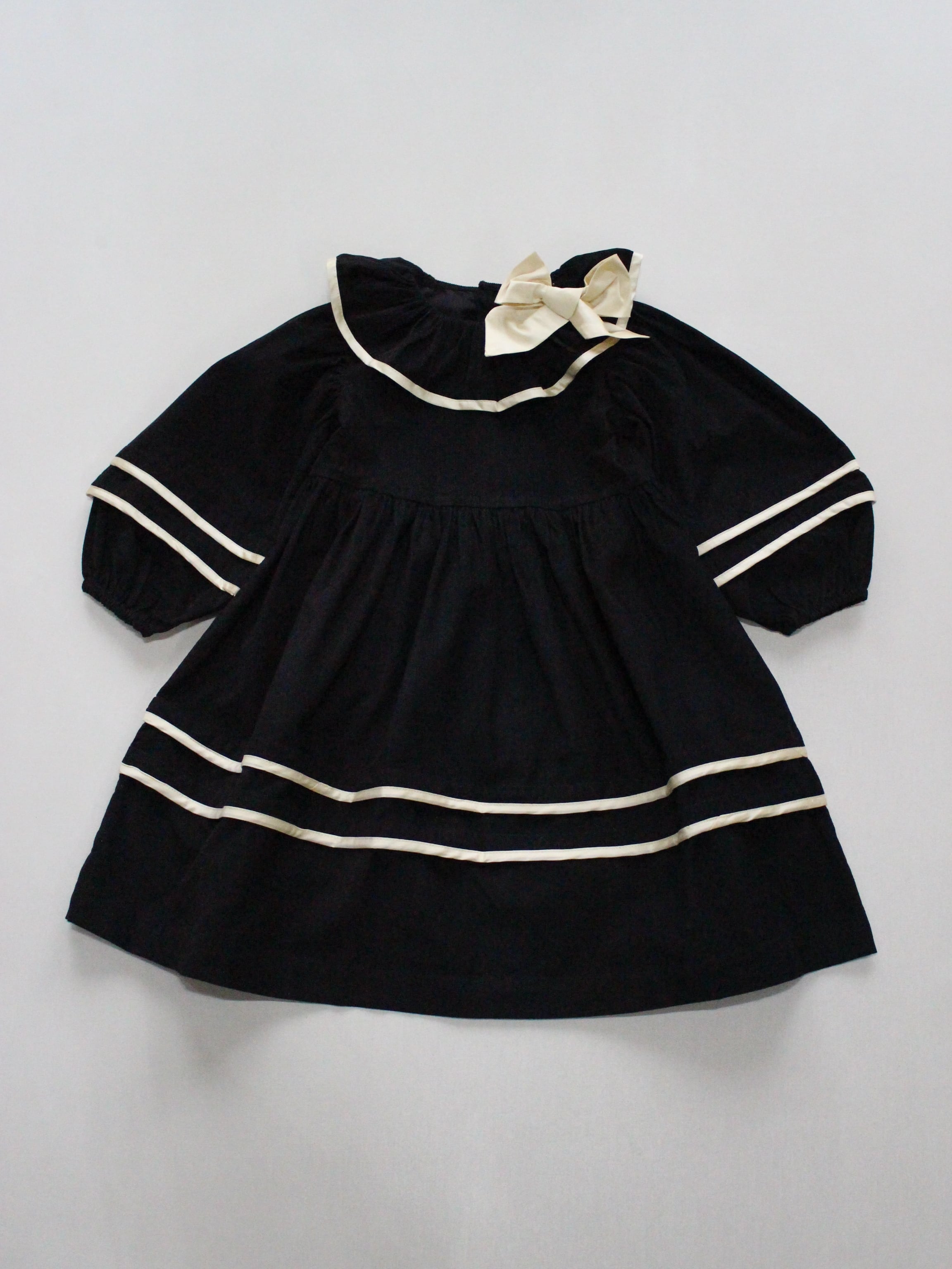 BONJOUR DIARY Dress black baby cord 2-6y | RESONASON