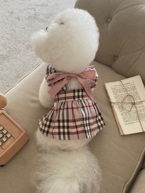 即納【Hi Yeboo】The Fall Dress ダスティピンク