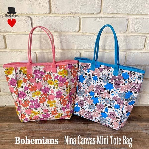 NINA CANVAS MINI TOTE BAG ニーナ キャンバス ミニトートバッグ 小さめ 普段使い ボヘミアンズ BOHEMIANS 日本製