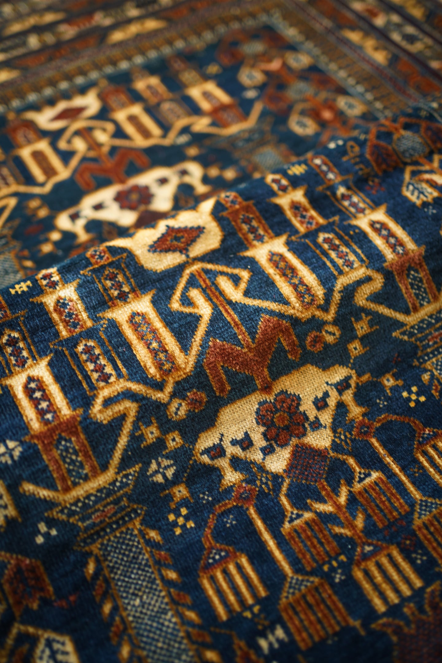 ✦Vintage rug✦　119×70cm　イラン　ペルシャ絨毯　1970s 687】Vintage Afghan Turkmen Ali khoja rug 1970's | ヴィンテージ