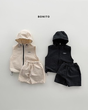 【予約】BONITO  High vest zip-up set