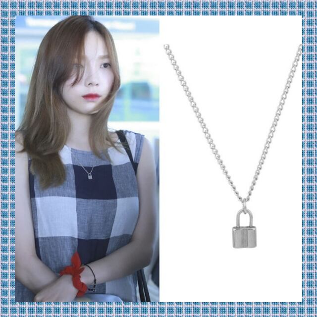ネックレス レディース ステンレス 金属アレルギー対応 鍵 錠 南京錠 アクセサリー ネックレス ファッション