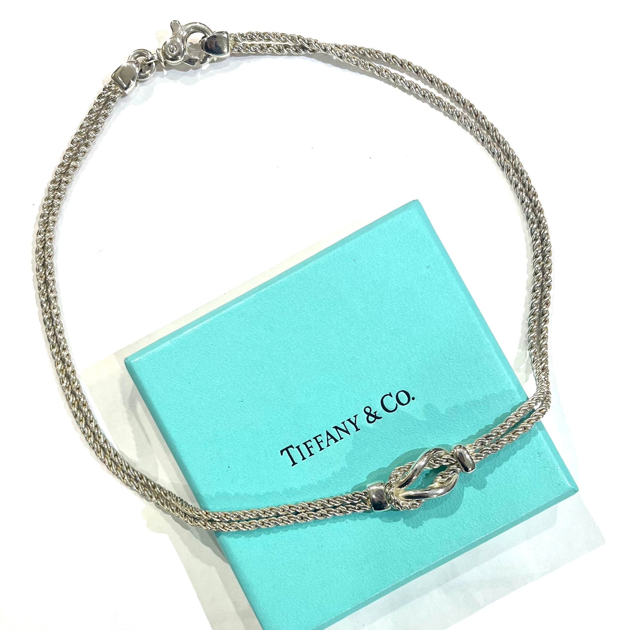 希少【TIFFANY&CO.】ティファニー2261ツイストダブルロープネックレス