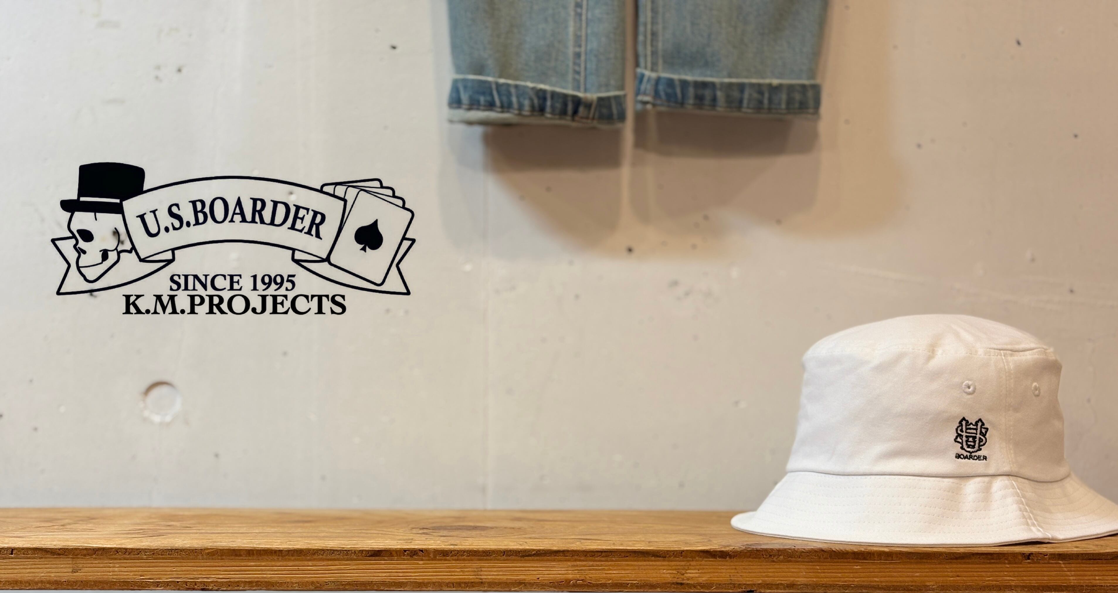 U.S.BOARDER Bucket hat バケットハット White ホワイト 白色 ハット