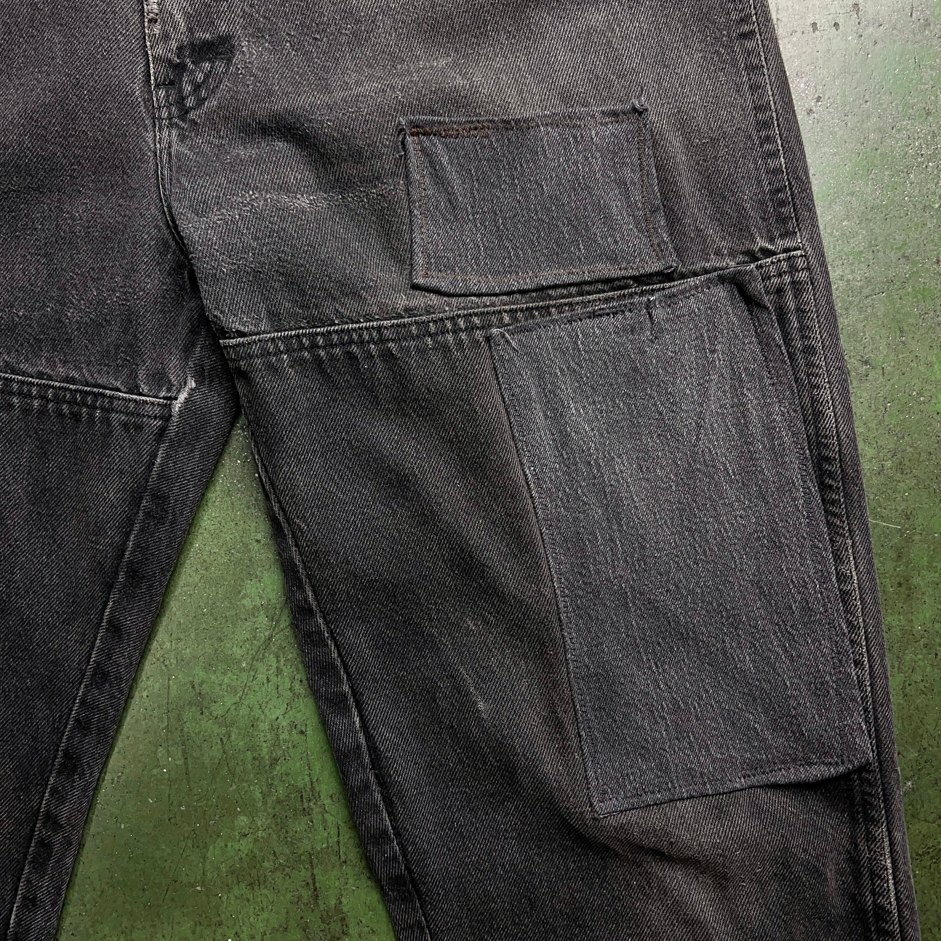 00's~ Dickies Double Knee Black Denim Pants 00年代 00's~ Dickies Double Knee Black Denim Pants 00年代