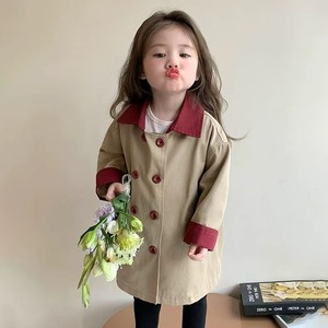 〈90-140size〉red color フレンチコート