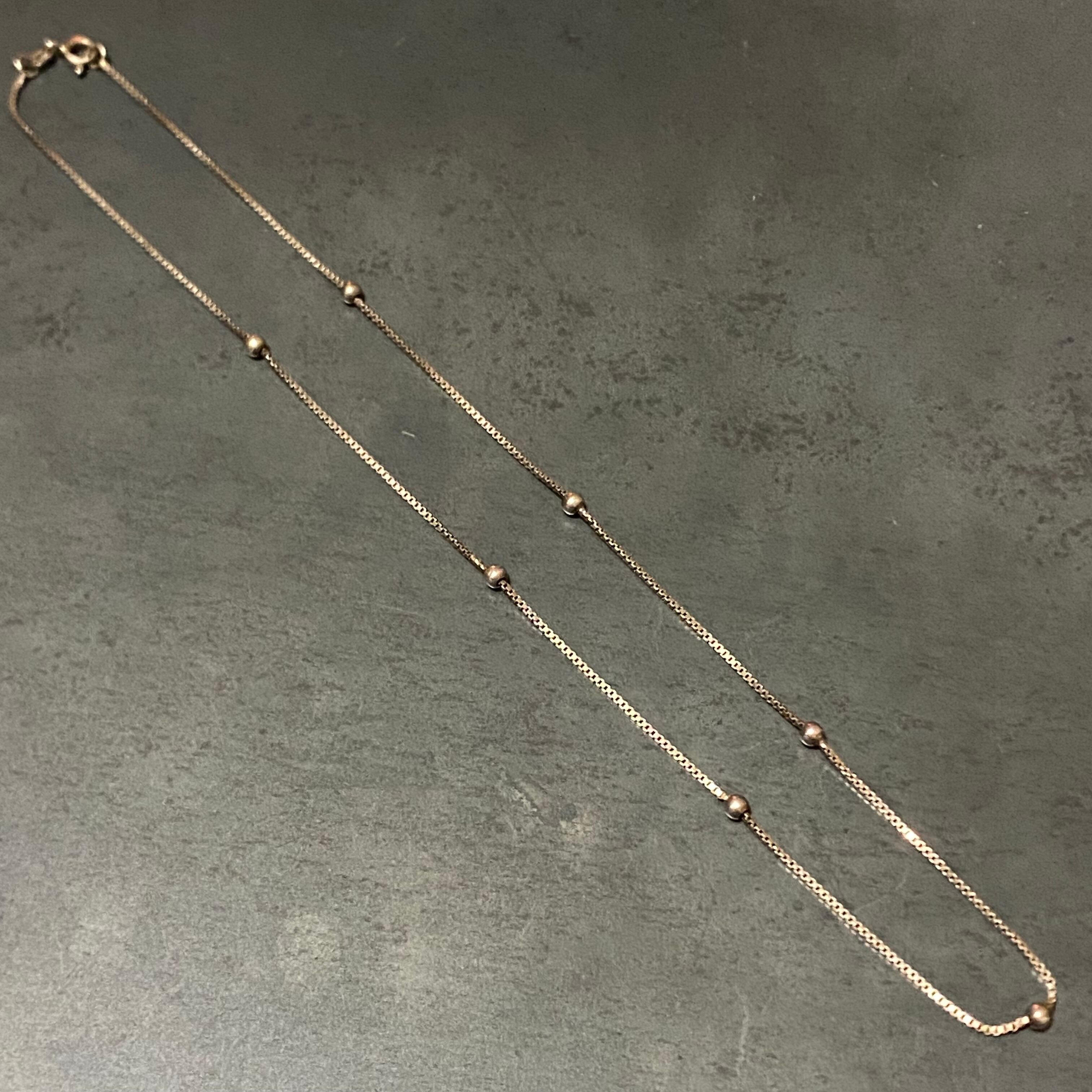 SILVER925 PEARL CHAIN NECKLACE/シルバー/ネックレス