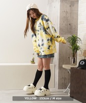 ◆LA刺繍 タイダイ染 ルーズスウェット◆fr-5213-a