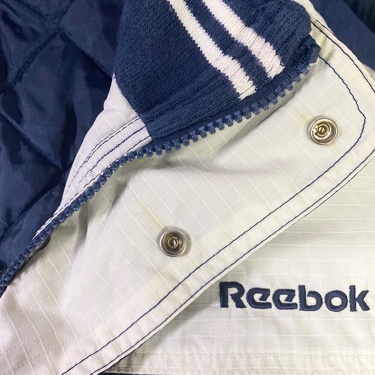 ビッグサイズ Reebok リーボック 切り替えデザイン 中綿入り ナイロン 