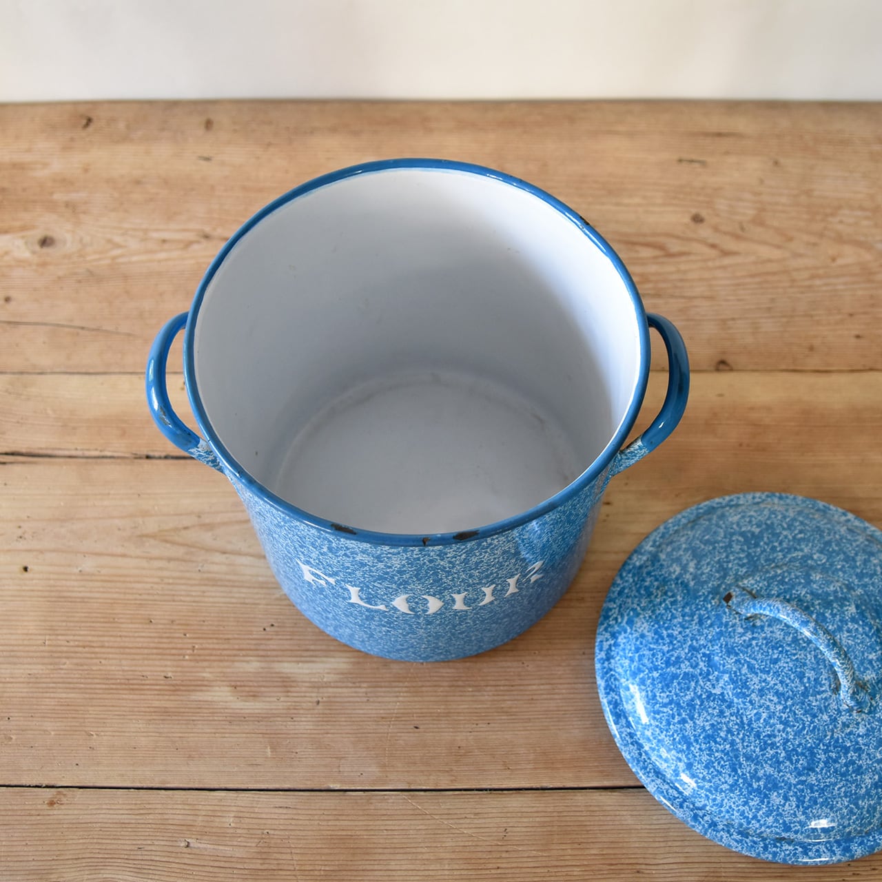 Enamel Flour Can / ホーロー フラワー 缶 / 2101-SLW-111294 | BANSE