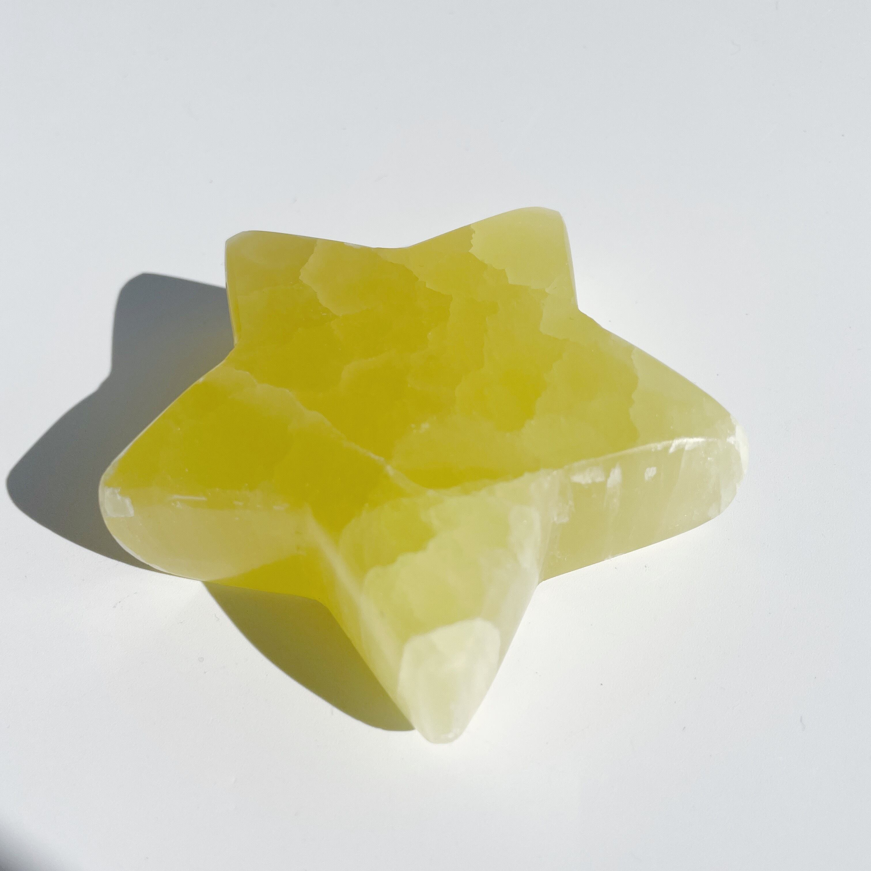 イエローカルサイト 星13◇Yellow Calcite◇パワーストーン・天然石