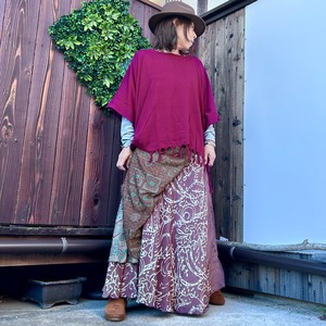 シルク巻きスカート1611