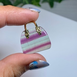 25.天然石とお出かけ☆フローライトカバン・バック