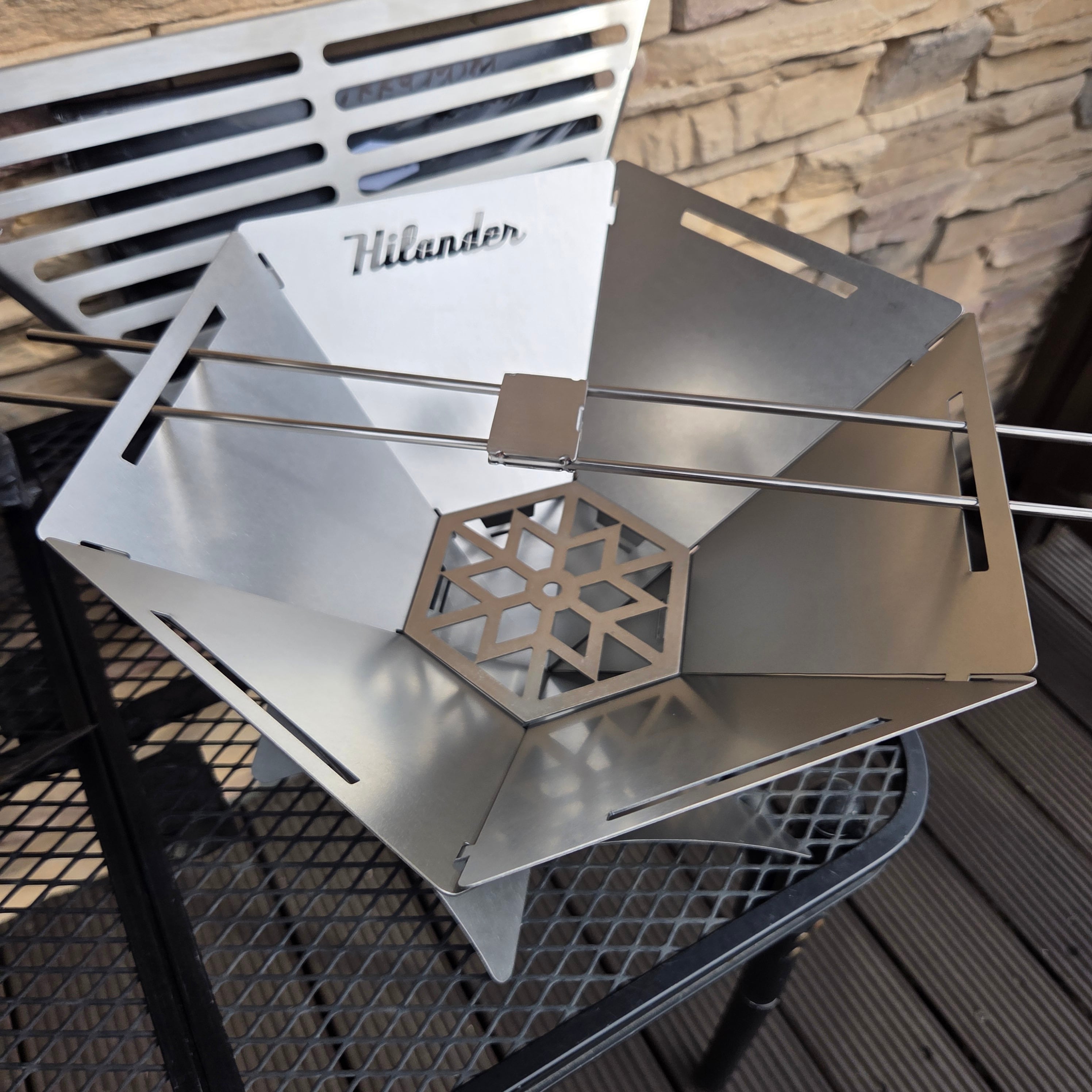 【Hilander ハイランダー】送焚き火台 六花(りっか)MINI(HCS-040)