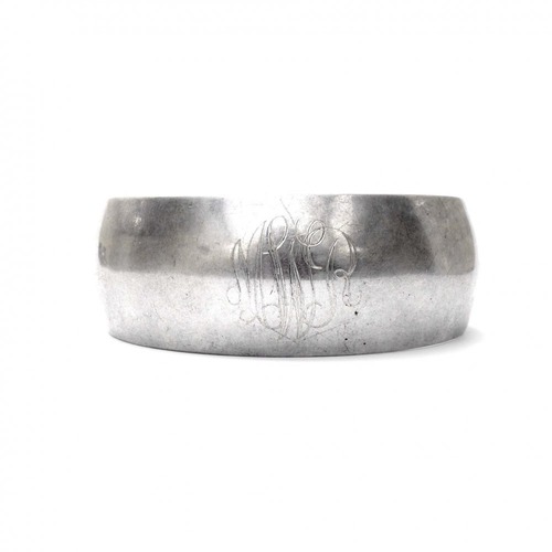 Vintage Silver Bangle [1940 ~] [925-STER] [Initials]