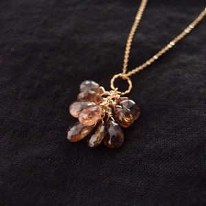 アンダリュサイトのペンダントネックレス40cm【K14gf】andalusite