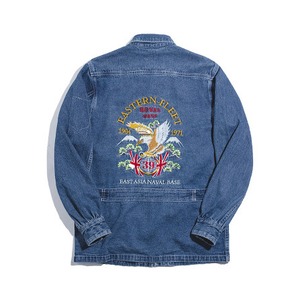 Denim embroidery jacket