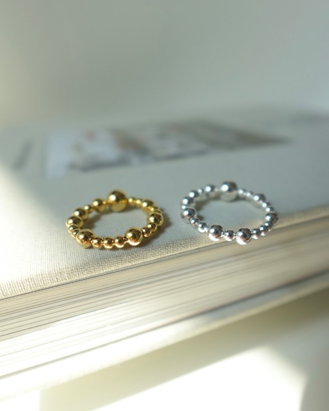 S925 Globe ring【silver/gold】