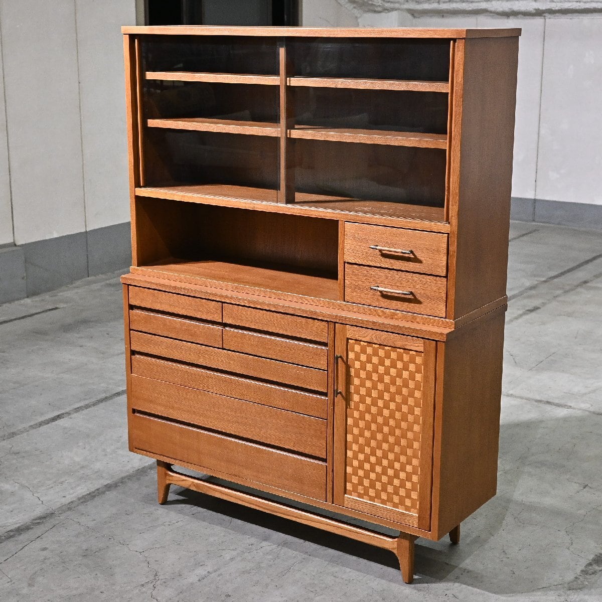 飛騨産業 キツツキ 35万「穂高」オーク材 サイドボード 食器棚