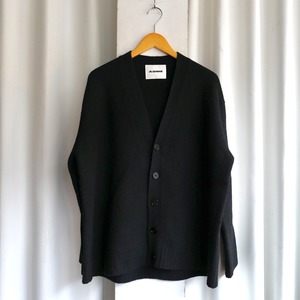 JIL SANDER 24AW MERINO BOILED WOOL CARDIGAN