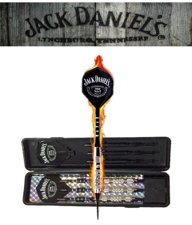 ⋆JACK DANIEL'S⋆ ダーツセット ジャックダニエル Dart set/ゲーム/シャフト/バレル/フライト/ティップ/チップ/スポーツ/黒/ボード