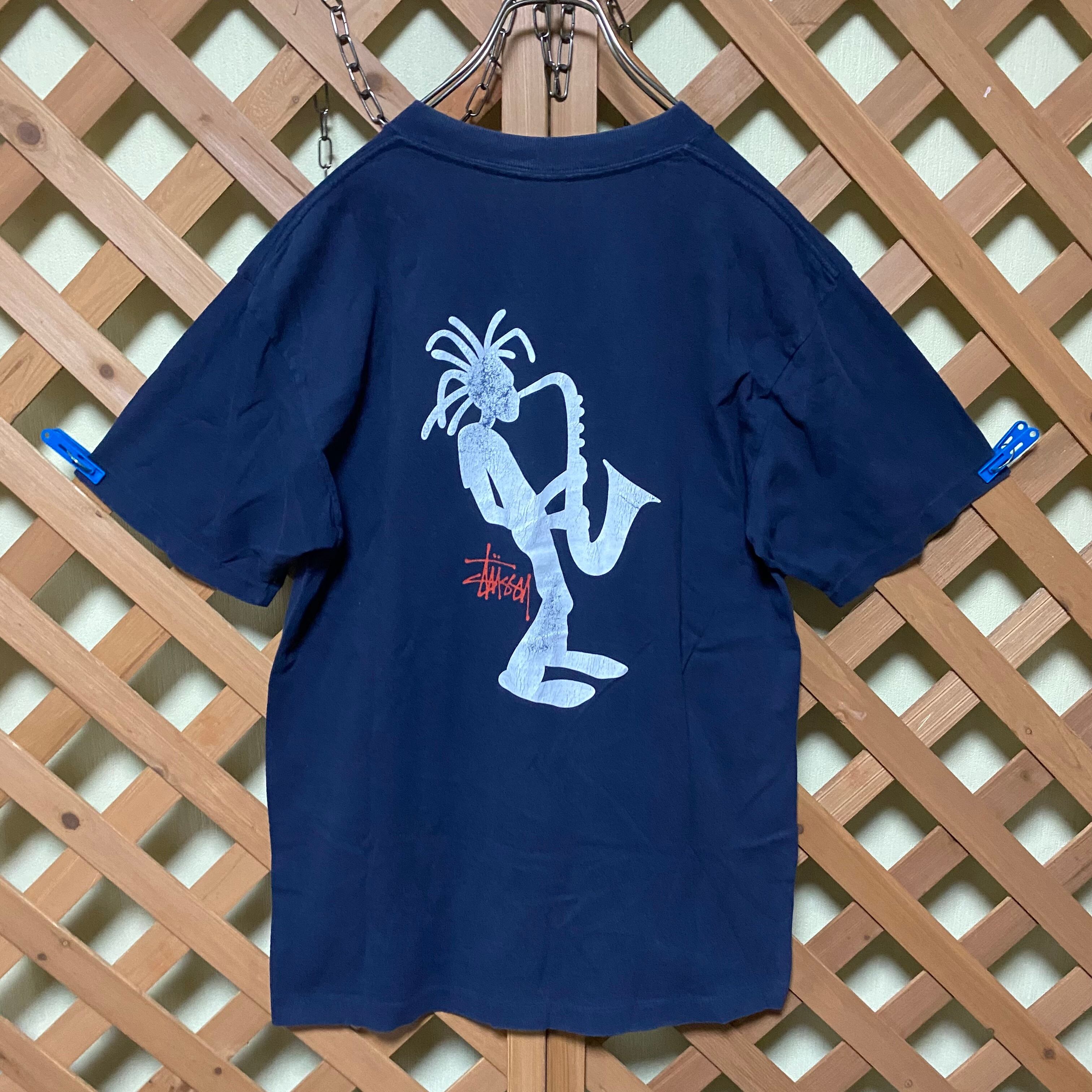 Old stussy Tシャツ 90s シャドーマン USA製 ジャズマン | LUCKY