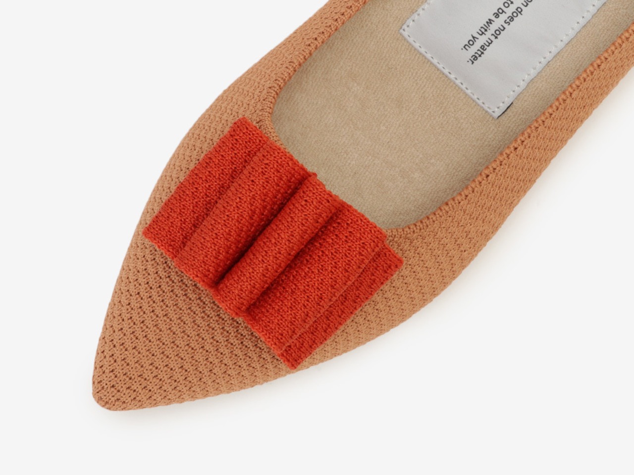 pointed-CURLS / BEIGE & ORANGE