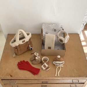 即納 【papier】Chestnut muffler